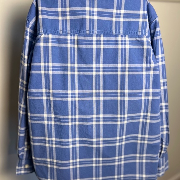Carter’s boys blue plaid button down shirt size 8 - Picture 3 of 5